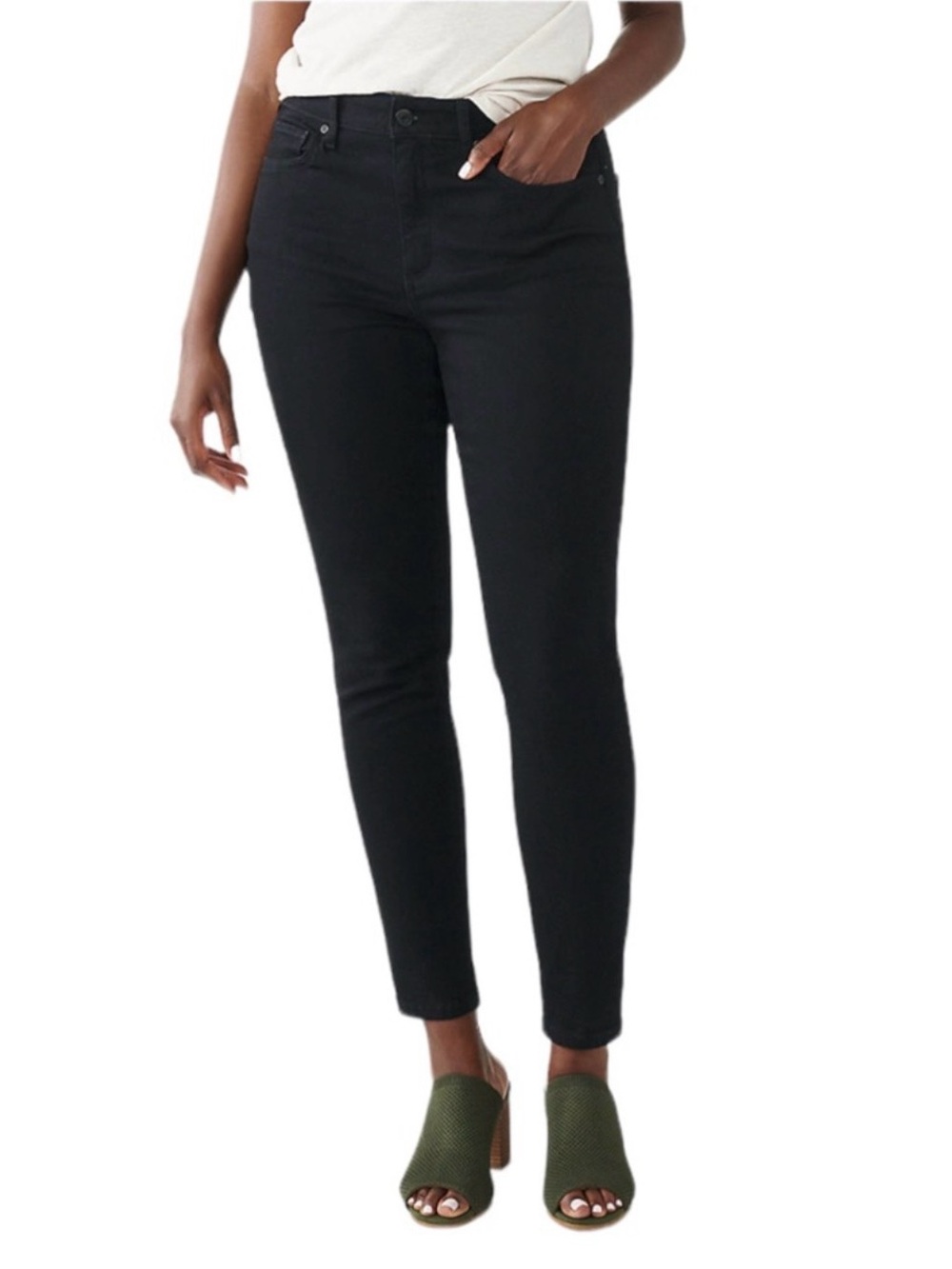 Sonoma - Size 10R - Curvy Skinny Jeans - Black